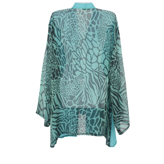 teal duster cardigan